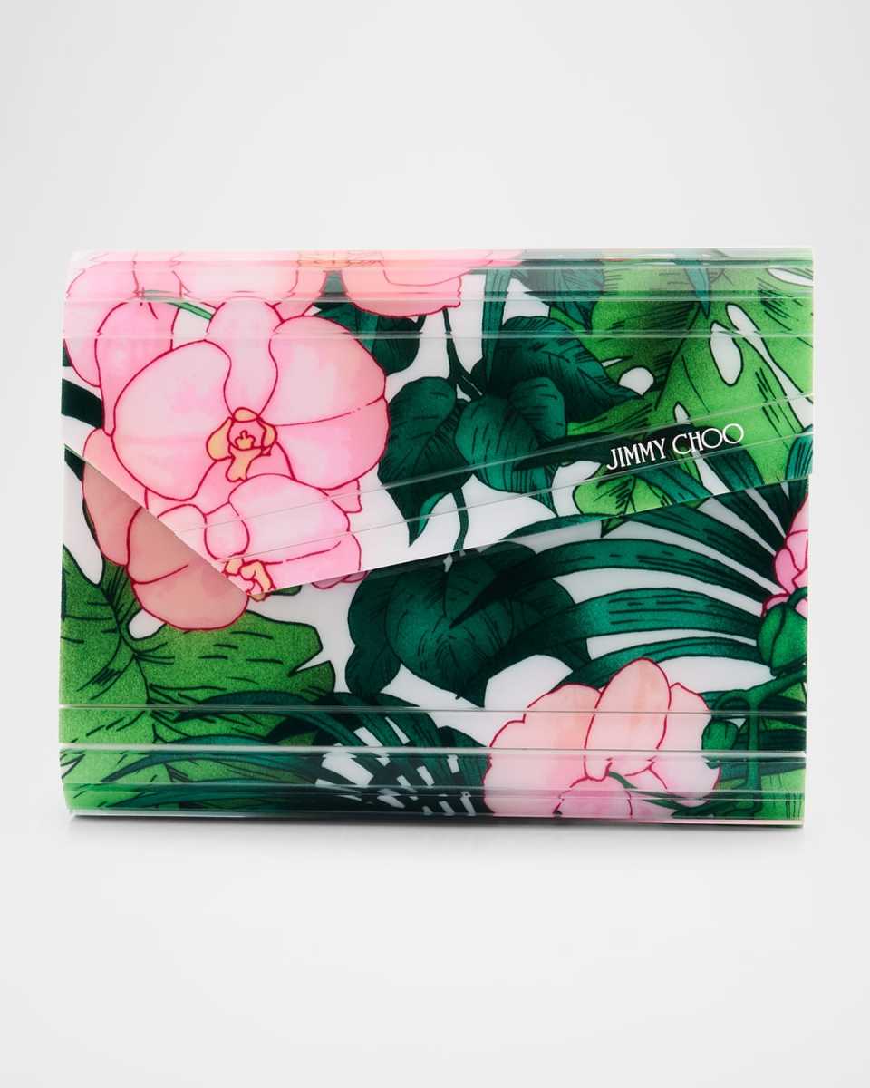 Candy Flower Printed Clutch Bag